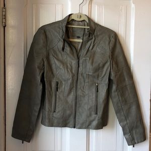 Faux Leather Jacket
